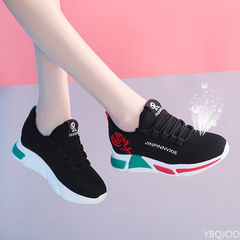 Sepatu untuk Wanita Sepatu Tenis Luar Ruangan Kasual Olahraga Sneakers Ringan Antiselip Bersirkulasi Sepatu Jalan Kaki Lembut Zapatillas Mujer - Image 3